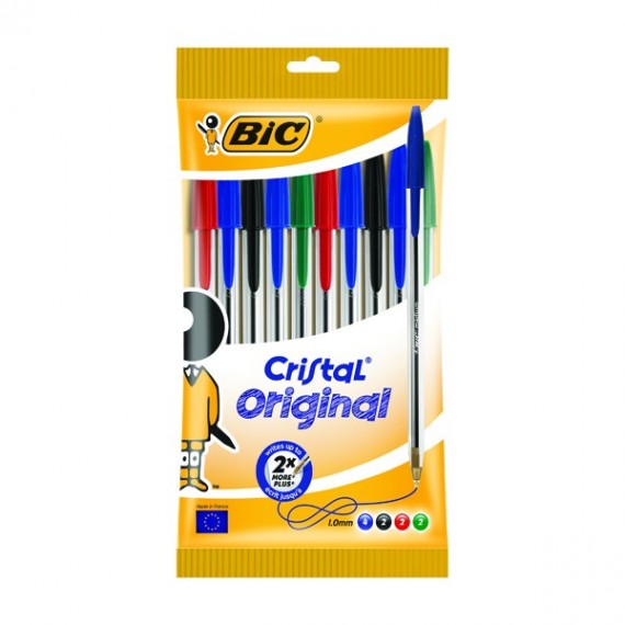 Bic Cristal Ball Point Pens Assorted