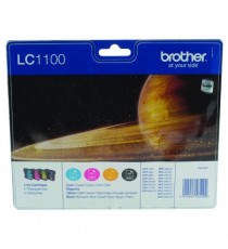 Brother LC1100 Ink Cart Value Pack KCMY