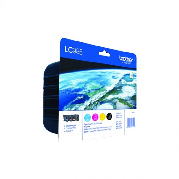 Brother LC985 Cart Pk CYMK LC985VALBP
