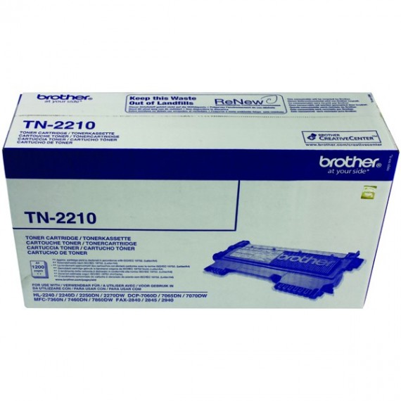 Brother Toner Black 1.2K TN2210