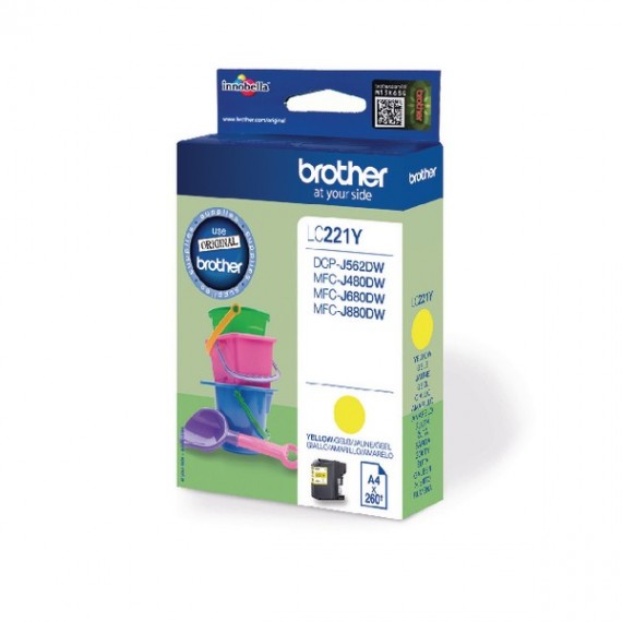 Brother Yellow LC221Y Ink Cartridge