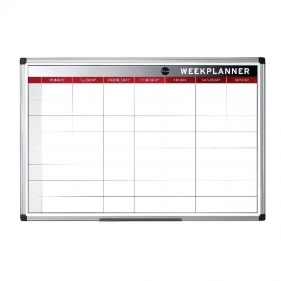 Bi-Office Magnetic 90x60cm Week Planner
