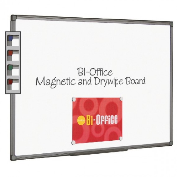 Bi-Office Mag Whtbrd 900x600mm Alum Fin