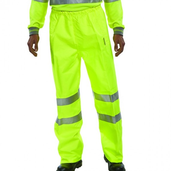 Proforce Yellow Medium Hi Vis Trousers