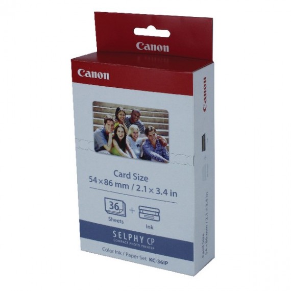 Canon CP Ink/Paper Set Credit Card Pk36