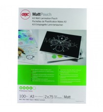 GBC Matt A3 Laminating Pouch 150Mc Pk100