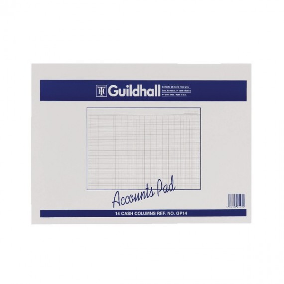 Guildhall Acc Pad Cash 298x406mm GP14