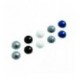 Maul Dome Magnets 0.6kg Cap 10Pc Ast