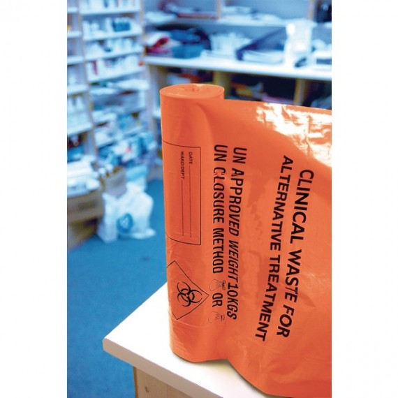 Orange Alt Treatment Clinic Waste Sacks