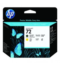 HP 72 Matte Black/Ylw PHead