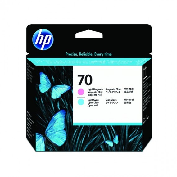 HP 70 PHead Light Cyan LtMag Pk2