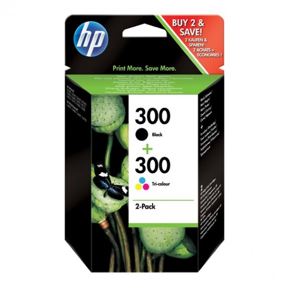 HP 300 Inkjet Black/3-Colour CN637EE