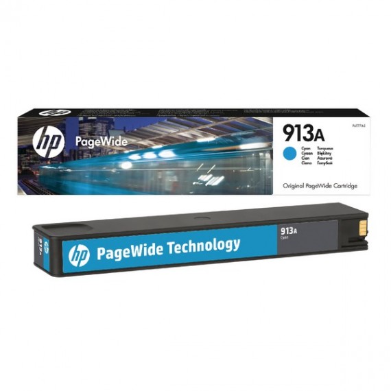 HP 913A Cyan PageWide Cartridge F6T77AE