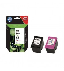 HP 62 Black/Colour Ink Twin Pack N9J71AE
