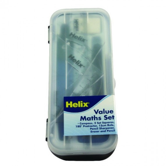 Helix Blue/Clear Value Maths Set Pk12