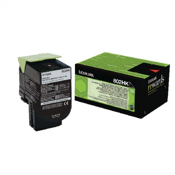 Lexmark 802HK Black Toner H/Y 80C2HK0