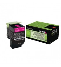 Lexmark 802SM Magenta Toner Cart 80C2SM0