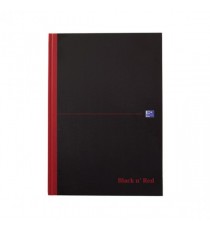 Blk n Red Casebnd Smart Fnt A4 100080428