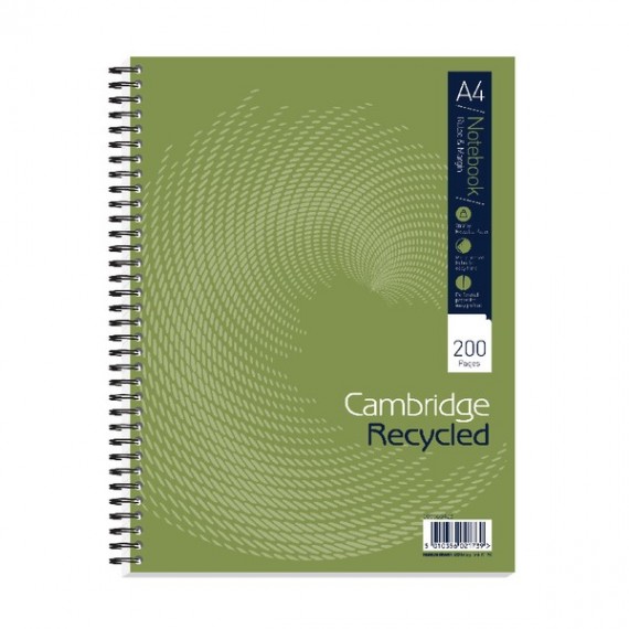 Cambridge A4 Plus Recycled Notebook
