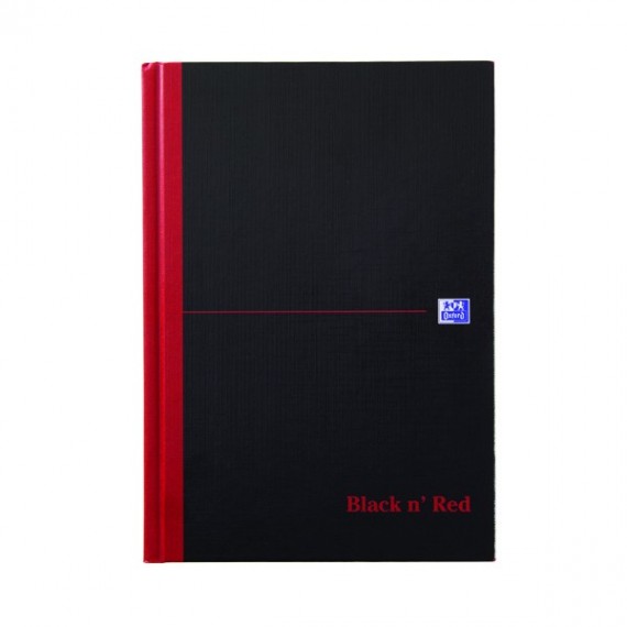 Black n Red A5 Single Cash Book Pk5
