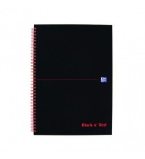 Black n Red Wiro Notebook A4 Quad