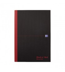 Black n Red A4 Recyc C/Bnd Notebk 192pp
