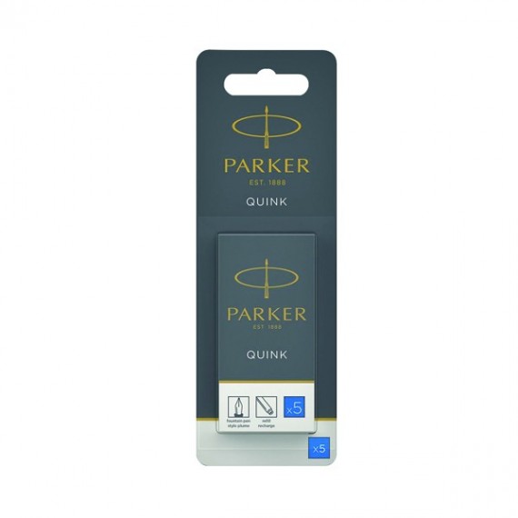 Parker Blue Quink Perm Ink Cartrdge Pk60