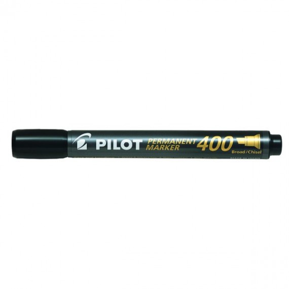 Pilot Black 400 Chisel Tip Perm Marker