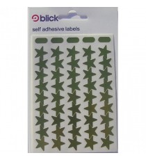 Blick Labels Metal Star Gold 14mm 02535