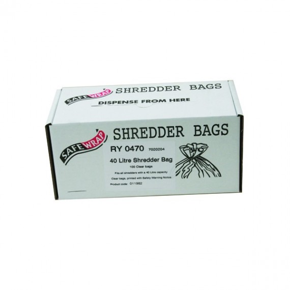 Safewrap Shredder 40 Litre Bags Pk100