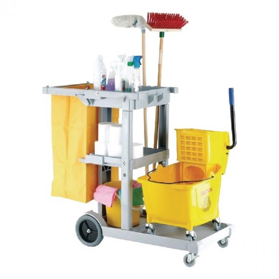 Blue Multipurpose Janitorial Trolley