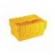 Attached Lid 54L Yellow Container 375817