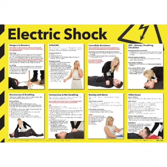 Health/Safety Poster ElectShock 420x590
