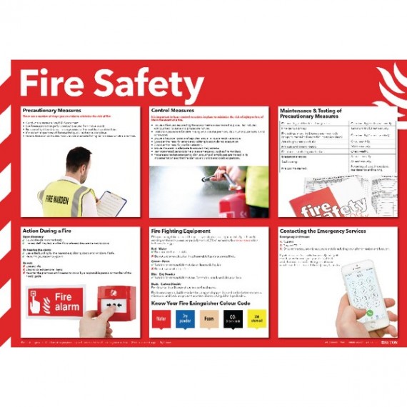 Health/Safety Poster Fire Safety 420x590