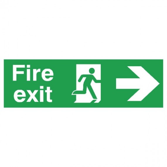 Fire Exit Sign 150x450mm FX04411R