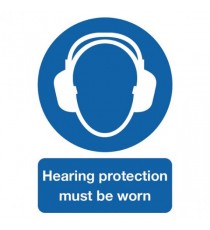 Hearing Protection Must be Worn A4 PVC