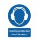 Hearing Protection Must be Worn A4 PVC