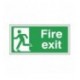 Fire Exit Self Ad Sign 150x300mm E96A/S