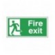 Fire Exit Self Ad Sign 150x300mm E96A/S