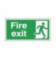 Fire Exit Self Ad Sign 150x300mm E98A/S