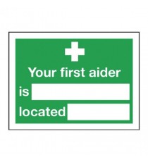 Your FirstAider Is 150x200mm S/A E42A/S