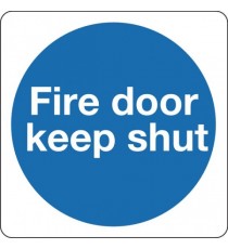 Fire Door Keep Shut 100x100mm S/A KM14AS