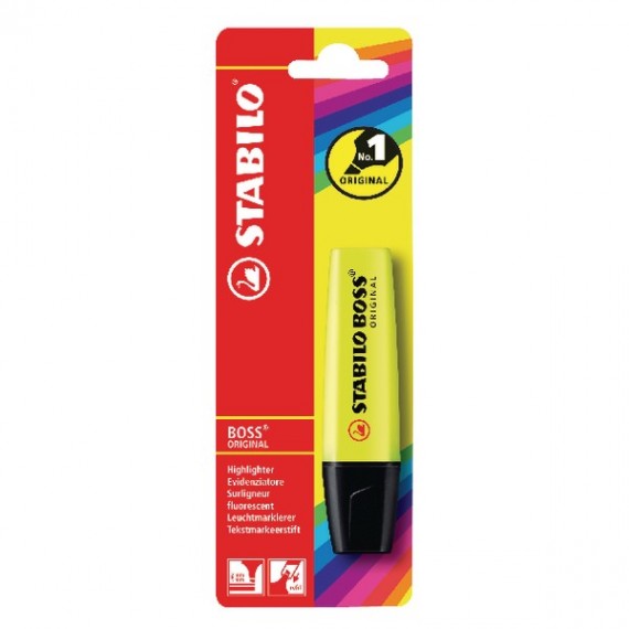 Stabilo Boss Yellow Highlighter Pen
