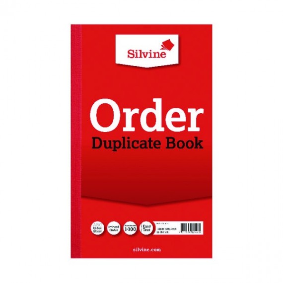 Silvine Dup Book 8.25x5 Order 610