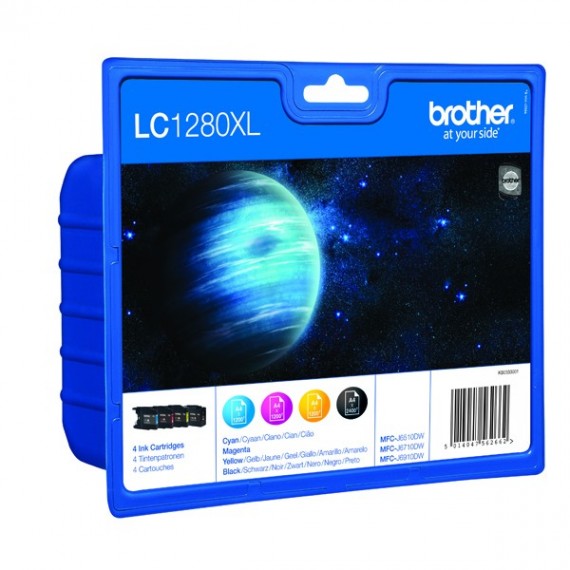 Brother LC1280XL Inkjet Cart ValPk CYMK