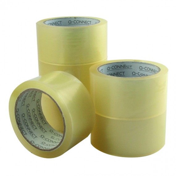 Q-Connect Low Noise Clear Tape 50mm Pk6