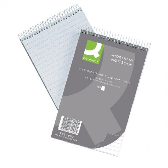 Q-Connect Shorthand Notebook 150Lf Pk10