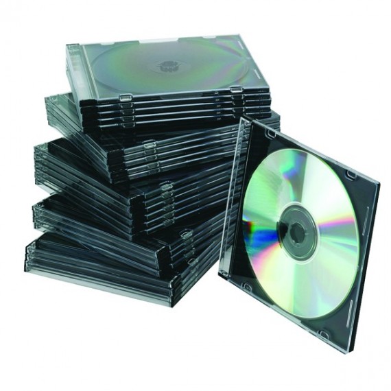 Q-Connect CD Jewel Case Slim Black Pk25