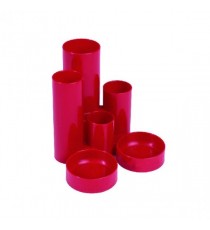 Q-Connect Red Tube Desk Tidy