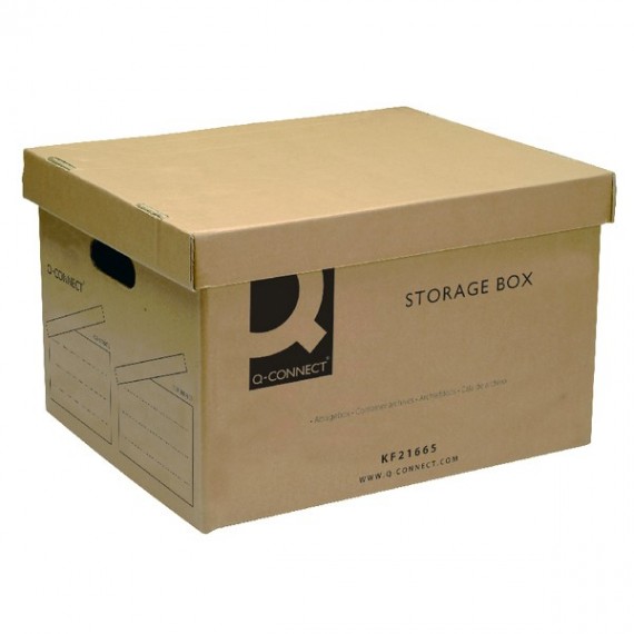 Q-Connect Brown Storage Box 335x400x250